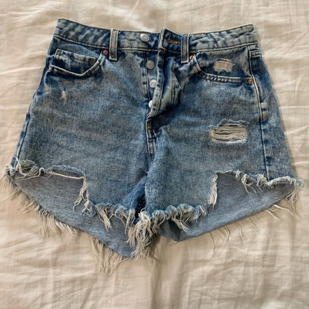 Wild Fable Blue Distressed Jean Shorts